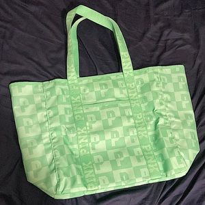 NWOT Victoria’s Secret PINK Light Cucumber Green Tote